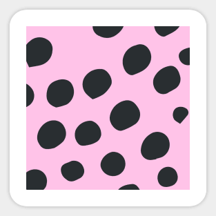 Fancy dot pink pastel pattern Sticker